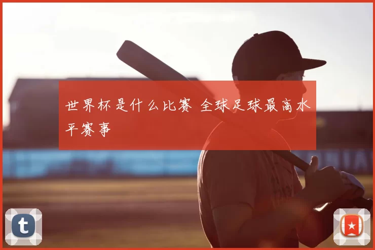 世界杯是什么比赛 全球足球最高水平赛事